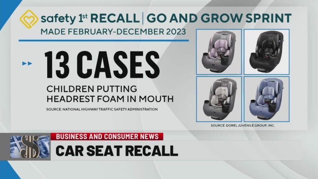 Cục An Toàn Giao Thông Hoa Kỳ thu hồi ghế ngồi ô tô